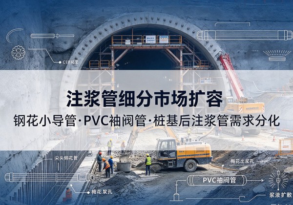 滨海注浆管细分市场扩容，隧道钢花小导管、PVC 袖阀管、桩基后注浆管需求分化